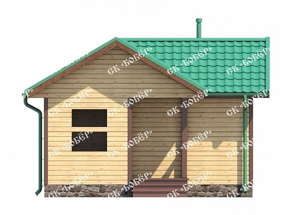 Сруб бани из бруса 6х6. фото
