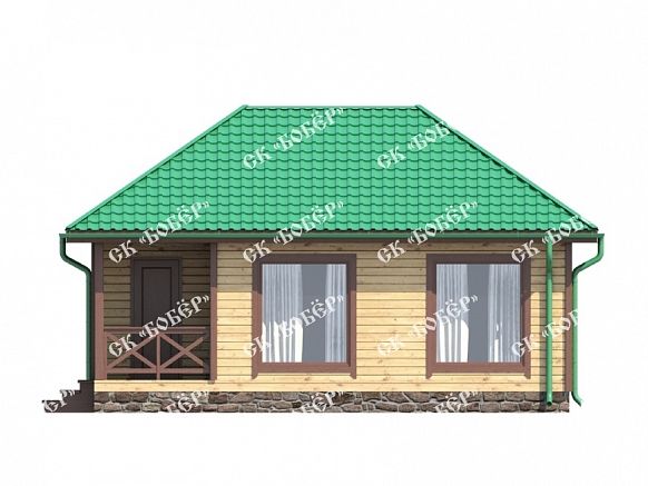 Дом из бруса 8х8. фото